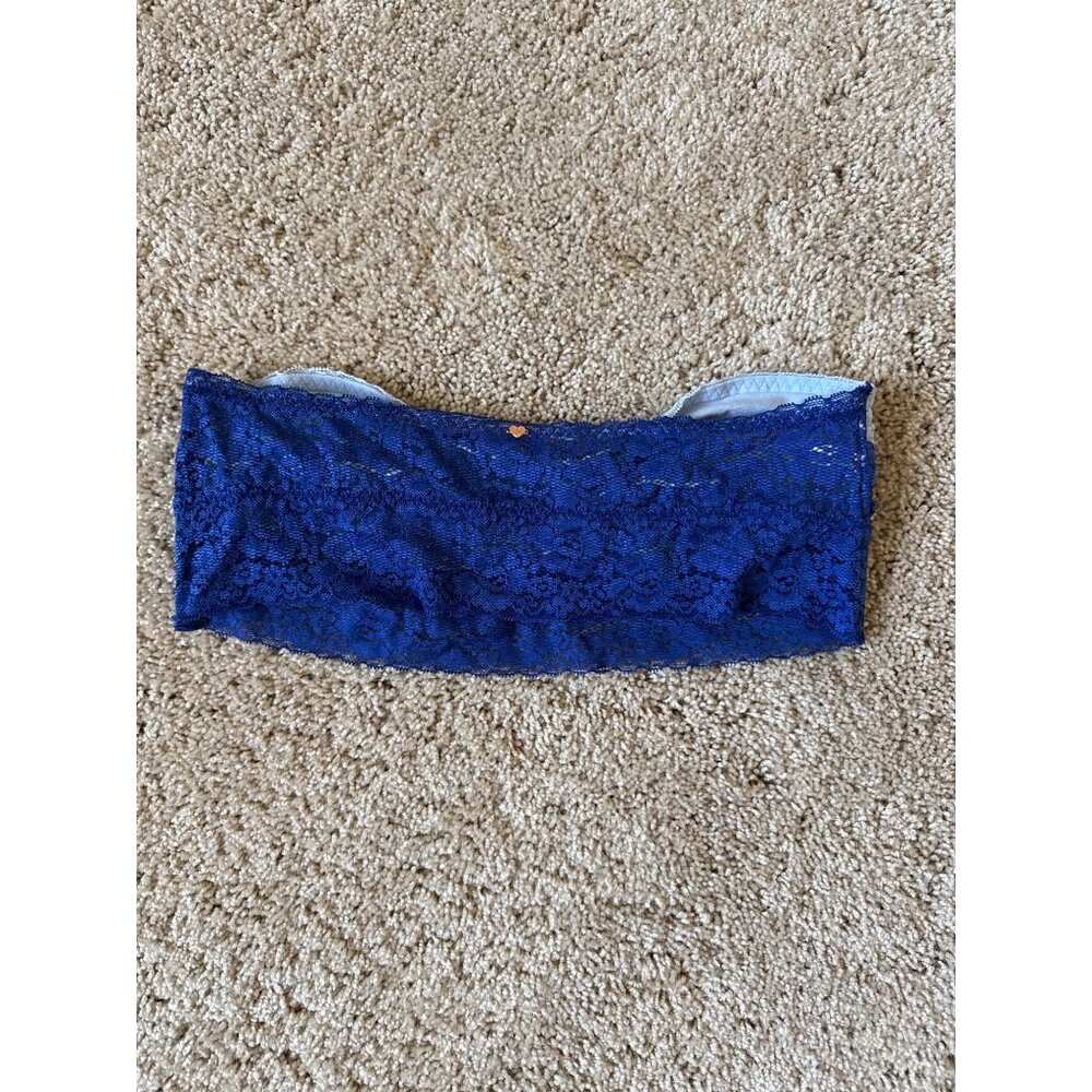 NWOT Pink Victoria's Secret Womens Lingerie Bralette Size L Blue Lacey Sexy - Picture 5 of 5